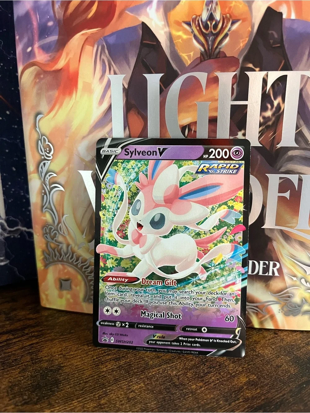 Sylveon V Pokemon Sword & Shield Promo TCG Card SWSH202